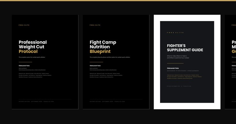 Cover of Complete Fight Camp System, a PDF by Oleksandr Foka