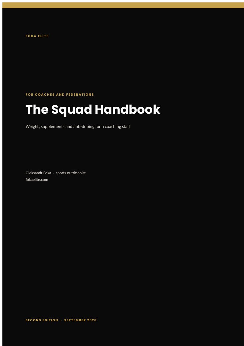 Cover of The Squad Handbook, a PDF by Oleksandr Foka