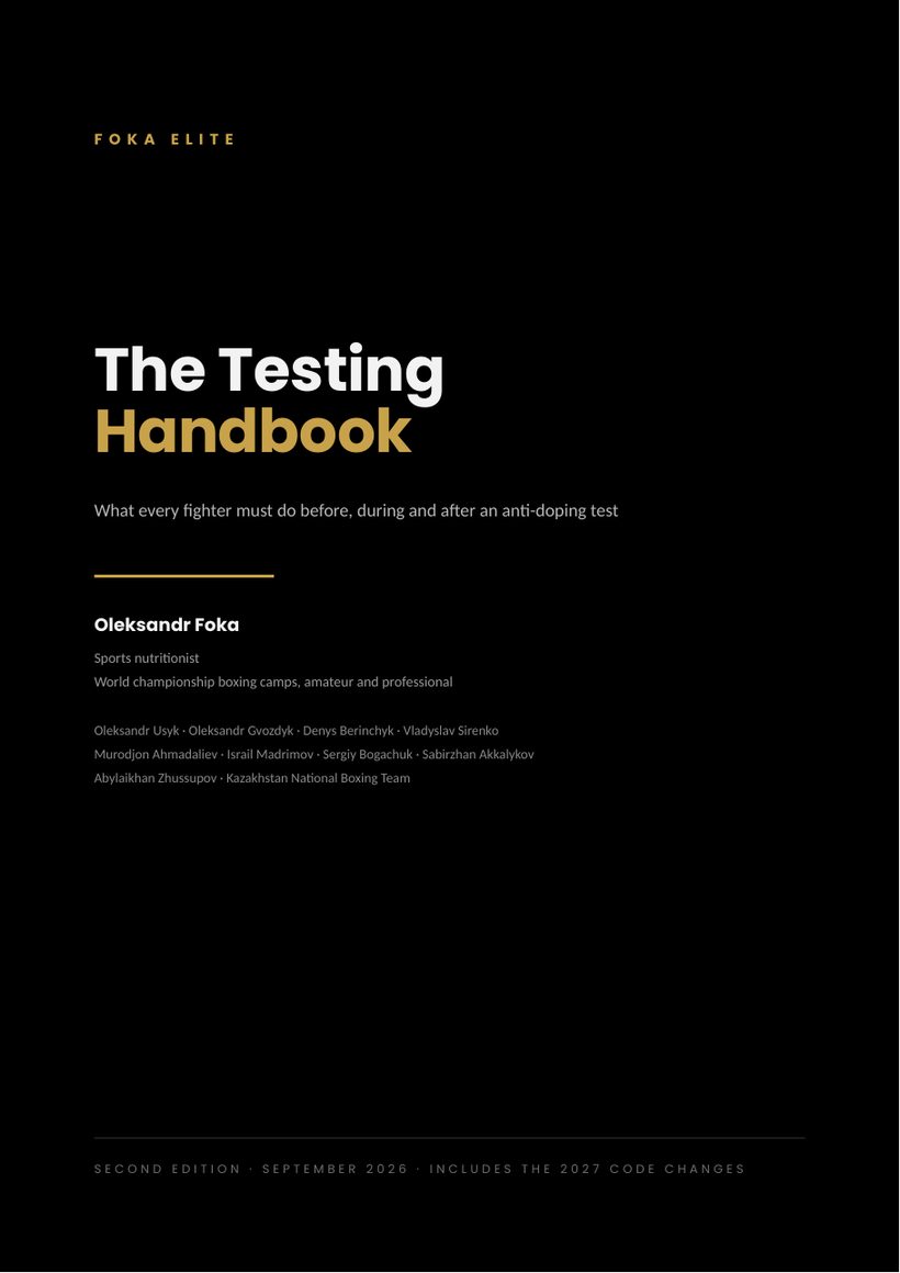 Cover of The Testing Handbook, a PDF by Oleksandr Foka